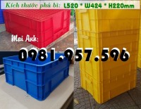 Hộp nhựa B8, hộp nhựa dung tích 40L, hộp công nghiệp có nắp