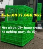 Giá sọt nhựa dùng trong may mặc, sọt nhựa dùng trong nhà máy, Sọt nhựa đựng vải,