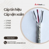 Cáp điều khiển / Cáp tín hiệu vặn xoắn 1Pair 22AWG AL foil