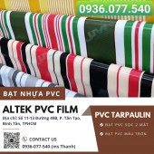 Bạt nhựa PVC Tarpaulin chuyên dùng làm mái hiện, mái xếp di động, bạt che phủ