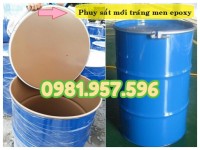 ​Phuy sắt nắp hở 200L, phuy sắt đai kiềng, phuy sắt khóa bu lông