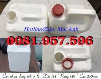 Can nhựa chuyên hóa chất, can nhựa 5L đựng axit, can nhựa HDPE