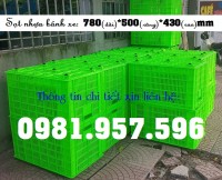 Sọt đựng hàng may mặc, sóng nhựa rỗng 5 bánh xe