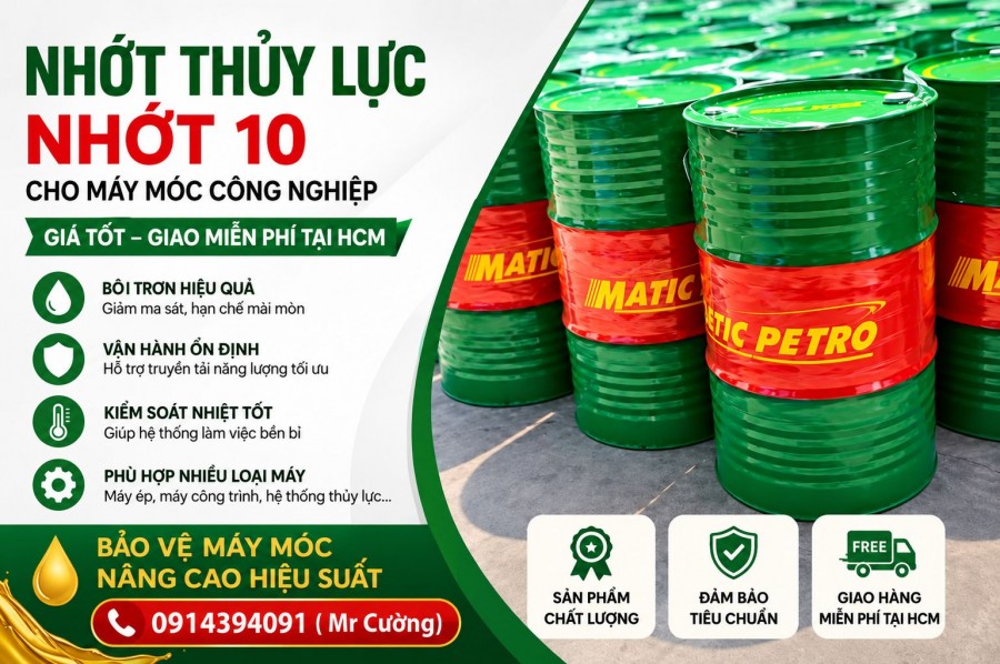 Dầu Thủy Lực 46 Và 68 Cho Máy Ép Nhựa, Máy Dập – Nên Chọn Loại Nào Tốt Nhất?