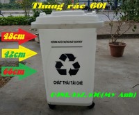 Thùng rác y tế 60l, thùng rác công cộng 60l