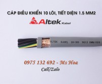 Cáp tín hiệu 10x1.5, cáp điều khiển 10x1.5 PVC/PVC/Cu giá tốt