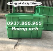 Thùng nhựa đặc b9 giá tốt, thùng nhựa dùng trong nhà máy, thùng phân loại sản ph