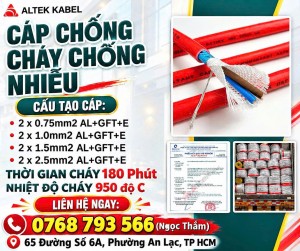 Cáp Chống Cháy Chống Nhiễu ALTEK KABEL - Tối Ưu Hiệu Quả Truyền Dẫn