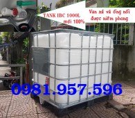 Bồn nhựa 1000L vuông, bồn nhựa trắng vuông 1000L, bồn 1000L cũ