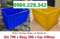 ​Thùng nhựa đặc 5 bánh, sóng nhựa đặc bánh xe, sóng nhựa đặc 8 tầng