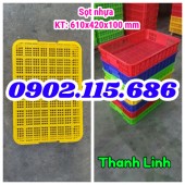 Sọt nhựa cao 10cm, sóng nhựa rỗng HS010, thùng nhựa rỗng, sóng nhựa cao 1T, sọt