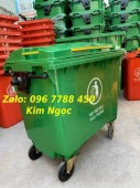 Xe đẩy rác môi trường 660 lít giá rẻ - 0967788450 Ngọc