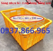 Sọt nhựa hở có quai xách, thùng nhựa HS 011, khay nhựa đựng thực phẩm để chế biế