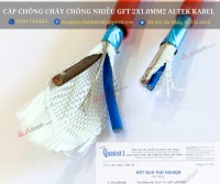 Dây tín hiệu báo cháy chống cháy, chống nhiễu 2x1.0 GFT Altek Kabel