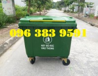 Thùng rác nhựa 660l đựng rác thái y tế