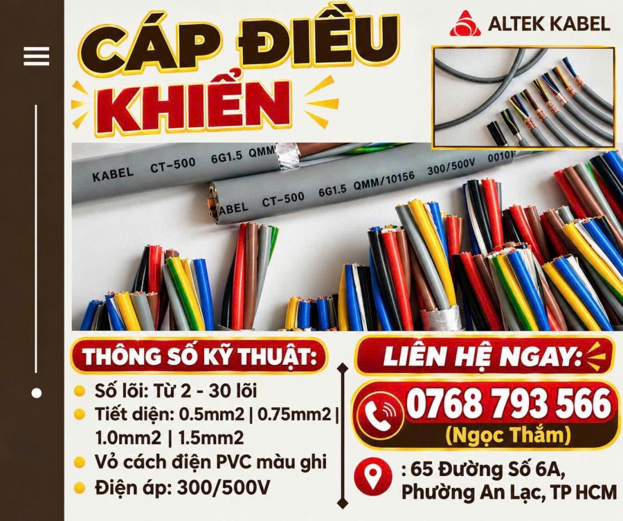 Cáp Điều Khiển ALTEK KABEL - Bền Bỉ, Linh Hoạt, Hiệu Quả
