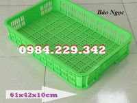 Sọt nhựa cao 10cm, sóng nhựa rỗng HS010, thùng nhựa rỗng, sóng nhựa cao 1T, sọt