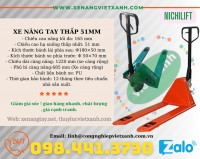 Xe nâng tay thấp 51mm tải 2000kg nhập khẩu