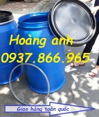 Phuy nhựa cũ đã qua sử dụng, phuy cũ nắp mở, phuy nắp kín,phuy 220l, phi 200l, p