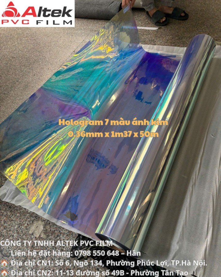 Màng Hologram 7 màu, giá tốt tại kho