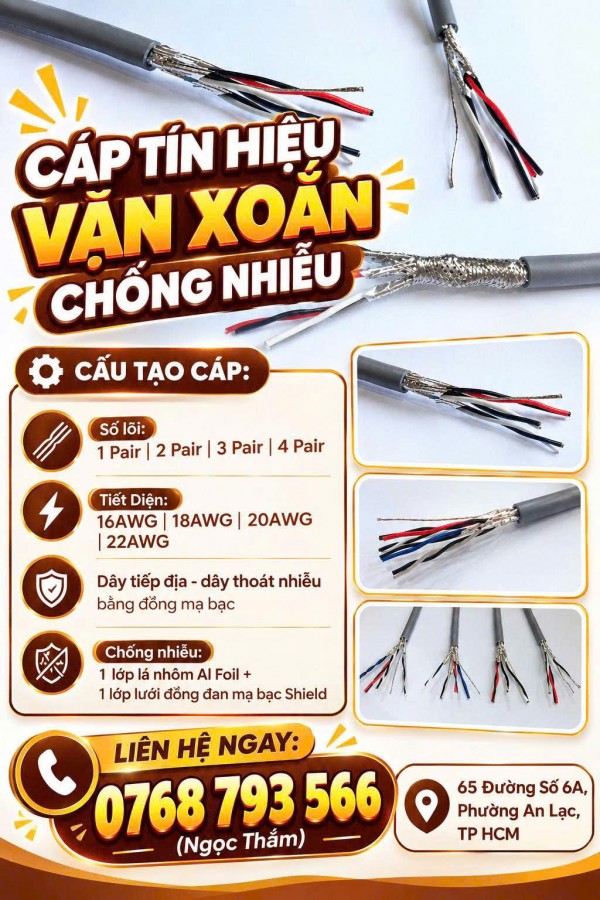 Cáp Tín Hiệu Vặn Xoắn Chống Nhiễu ALTEK KABEL - Chống Nhiễu Tốt, Tối Ưu Đường Truyền
