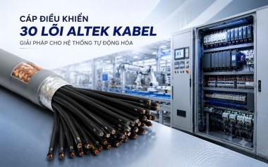 Ứng dụng thực tế cáp điều khiển 30 lõi Altek Kabel trong tự động hóa