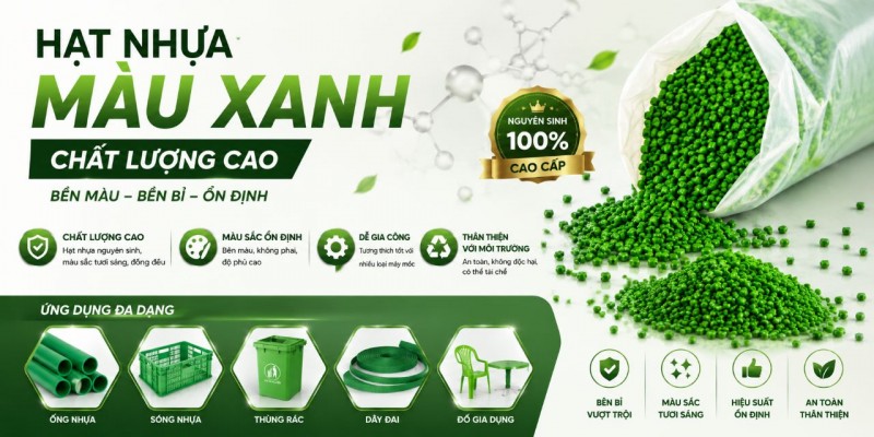 Hạt nhựa màu – Giải pháp tối ưu giúp doanh nghiệp sản xuất nhựa