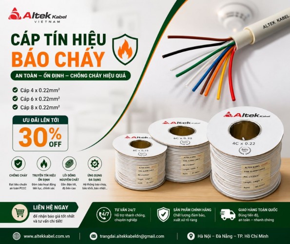 Kinh nghiệm lựa chọn cáp tín hiệu cho hệ thống âm thanh, báo cháy và điều khiển