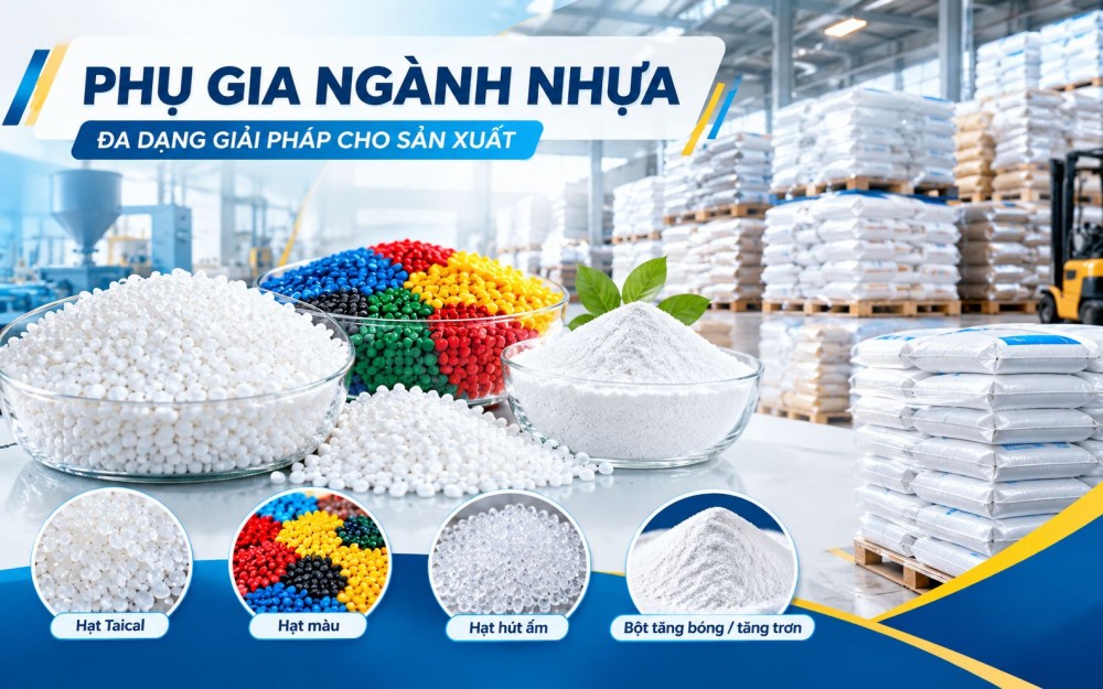 Phụ gia ngành nhựa là gì? Các loại phụ gia phổ biến và ứng dụng trong sản xuất
