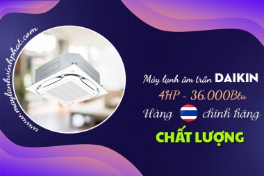 Máy Lạnh Âm Trần DAIKIN 4.0HP Inverter – Giải Pháp Tiết Kiệm Điện Cho Doanh Nghiệp