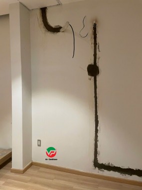 Đi ống đồng âm tường đem lại lợi ích về mặt thẩm mỹ và bảo vệ cho hệ thống máy lạnh