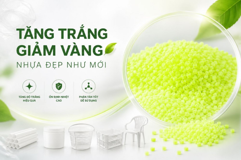 Hạt Tẩy Tăng Sáng Huỳnh Quang ZB107 – Giải Pháp Tăng Trắng, Giảm Vàng Cho Nhựa