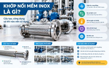 Khớp Nối Mềm Inox Là Gì? Cấu Tạo, Công Dụng Và Cách Chọn