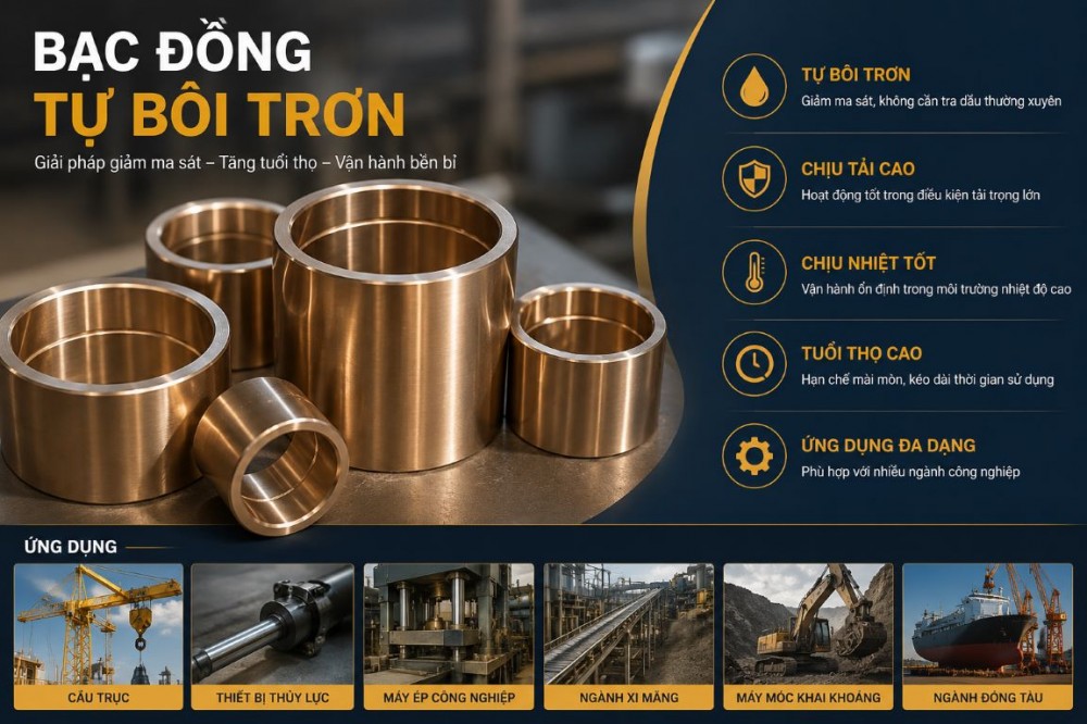 Bạc Đồng Tự Bôi Trơn Là Gì? Cấu Tạo, Ưu Điểm, Ứng Dụng Và Kinh Nghiệm Lựa Chọn