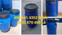 Vỏ thùng phuy 30L đựng nước, thùng nhựa 50 lít đựng hóa chất nông nghiệp