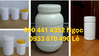 Hủ nhựa 100g vàng, hủ nhựa 250g đựng mứt sấy, hủ nhựa 500g đựng hóa chất đặc sệt