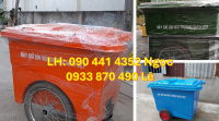 Bán xe thu gom rác 1000 lít y tế, xe đẩy rác 660 lít HDPE, xe đẩy rác lớn 1000L