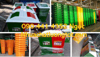 Bán thùng rác công cộng 120 lít, thùng rác màu xanh lá 240 lít, thùng rác 2 ngăn