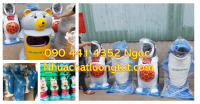 Bán thùng rác con gấu trúc, thùng đựng rác composite hình con vật cao cấp
