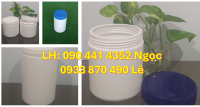 Hủ nhựa 1 ký đựng kem ủ tóc, hủ nhựa vuông 0.5 ký đựng hóa chất dạng bột, đặc