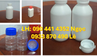 Bình đựng axit 1 lít, chai nhựa 500ml đựng cồn 90, chai nhựa 250ml vòi ấn