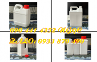 Bán can nhựa 1L, can nhựa đựng 2 lít vòi ấn, can nhựa 5 lít đựng hoá chất