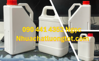 Bình nhựa 5 lít HDPE, can nhựa 2 lít đựng thuốc thủy sản, bình nhựa 1L