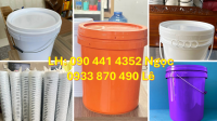Thùng nhựa 10 lít đựng hóa chất công nghiệp, thùng đựng sơn 12 lít dày màu vàng