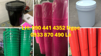 Thùng đựng dầu nhớt 5 lít, vỏ thùng đựng sơn 6 lít, xô nhựa 10 lít vàng
