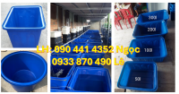Thùng nhựa 500L làm bể bơi, thùng nhựa 1000 lít đựng trái cây, cá hồi, hải sản