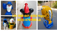 Thùng rác composite cá chép cao cấp, thùng rác chuột túi, giá thùng rác cá heo
