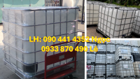 Cung cấp tank nhựa, bồn nhựa ibc 1000L, thùng nhựa đựng hóa chất 1000 lít