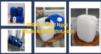 Bán can nhựa 10 lít vàng, thùng nhựa 20 lít vuông trắng, can đựng 25 lít hóa