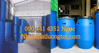 Thùng phuy 50l đựng dung môi, thùng phuy nhựa 60 lít đựng hoá chất